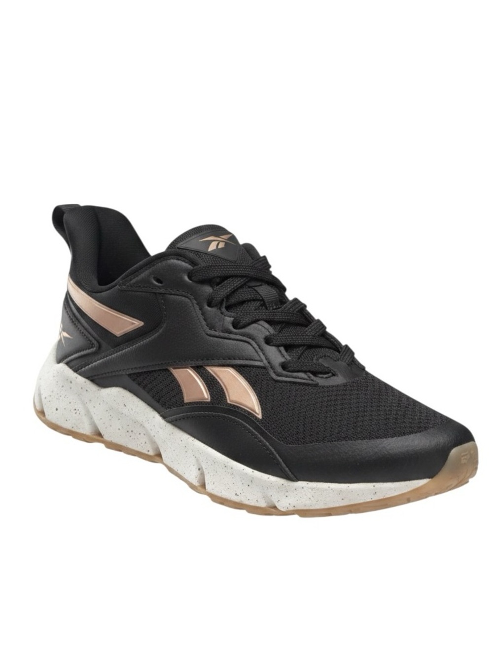 Reebok Black and Rose Gold Women's Sneakers
